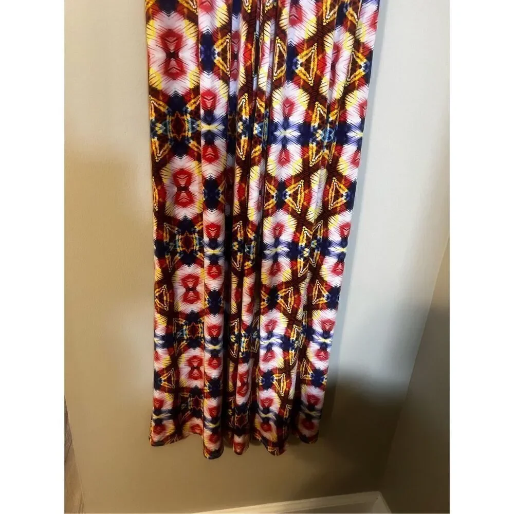 New Directions Women’s Size 12 Tribal Aztec Southwestern Midi Dress NWOT